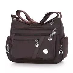Bolsa mensageiro de ombro Oxford impermeável para mulheres, bolsas com zíper, pacote crossbody feminino casual, grande capacidade, viagem - comprar online
