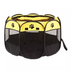 Barraca dobrável portátil para animais de estimação, 74*74*43cm, casa para cães, gaiola octogonal para gato, cercadinho, filhotes, canil, cerca, casa para cães ao ar livre