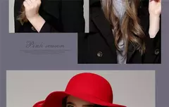 Wide Brim Fedora Chapéus para Mulheres e Homens, Felt Bowler, Hawkins, Ladies 'Trilby, Feminino, Jazz, Igreja, Padrinho, Sombrero Caps, Lã - loja online
