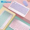 Teclado e mouse bluetooth para ipad xiaomi samsung huawei telefone tablet fino mini teclado sem fio para android ios windows
