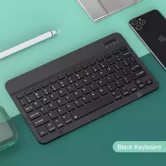 Imagem do Teclado e mouse bluetooth para ipad xiaomi samsung huawei telefone tablet fino mini teclado sem fio para android ios windows