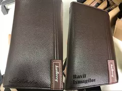 Imagem do Baellery homens bolsa de embreagem grande capacidade carteiras de bolso do telefone celular passcard bolso de alta qualidade multifuncional carteira para homem