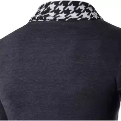 Casaco masculino de malha com punho clássico, suéter para homens de outono e inverno - Wolf Magazine