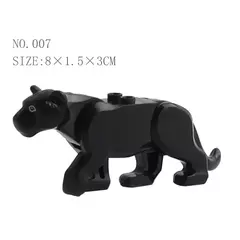 Blocos de construção de animais modelo crocodilo leopardo jogos educativos figura tijolo brinquedos para crianças - loja online