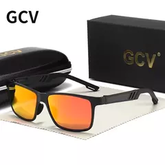 GCV-Óculos Polarizados Masculinos, Óculos De Sol De Magnésio De Alumínio, Tons Retangulares, Masculino UV400, Óculos De Condução - comprar online