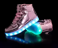 Tamanho 25-46 led sapatos com luzes brilhantes led chinelos para crianças & adulto feminino tenis para crianças meninos meninas sapatilhas luminosas - loja online