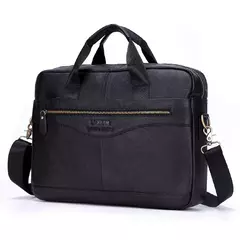 Bolsas casuais de couro genuíno para homens, sacos para laptop, sacos masculinos de viagem de negócios, bolsa de ombro masculina - loja online