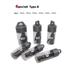 6 pçs/10 pçs/set 16-65mm coroa de perfuração para metal tct buraco viu carboneto metal aço inoxidável placa grossa núcleo broca cortador - Wolf Magazine