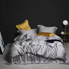 Lençol de hortelã 100% puro, conjunto de roupa de cama em seda verde, transparente, frete grátis
