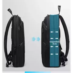 BANGE-Mochila Laptop impermeável para homens, bolsas de ombro leves escaláveis para homens, negócios e viagens, moda clássica, viagens e motociclista, 15,6";;VERDADEIRO;;"Blue,43 x 31 x 7 cm - Wolf Magazine