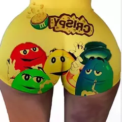 Imagem do Shorts femininos sexy de motociclista, sudorese de cintura alta, roupas fitness grandes, moda verão, 2021