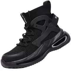 Sapatos de segurança com toe cap aço para homens, botas de trabalho, alta segurança, peso leve, respirável, S3 - comprar online