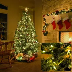 Imagem do LED String Fairy Light, Luzes de Natal para festa de casamento, Luzes de férias, 8 modos, 5m, 10m, 20m, 30m, 50m, 100m