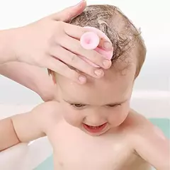 Baby Silicone Bath Brush Cradle Cap Scrubbers Esfoliante e Massaging Brush Scalp Care Scrubber para cuidados com o cabelo e com o corpo na internet