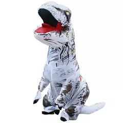 Trajes de dinossauro inflável t-rex cosplay anime explodir festa traje de halloween para mulher homem criança adulto crianças mascote - comprar online