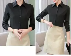 Blusa de manga comprida feminina, camisa branca elegante, senhora do escritório, negócios, camisas rosa, botão, blusas de trabalho sólido, tops - comprar online