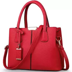 Bolsas de couro PU para mulheres, sacola grande para senhoras, bolsas de ombro q - loja online