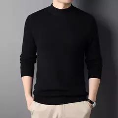 Imagem do MRMT-suéteres masculinos de gola alta meia caxemira, pulôveres de malha para jovens masculinos, malhas finas, novíssimo, 2024