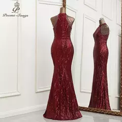 Vestido De Noite De Sereia Prateado Para Mulheres, Vestido De Festa Sexy, Vestido De Noiva