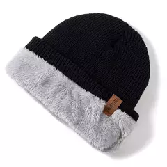 Chapéu clássico de inverno tricotado URGENTMAN Label Casual boné para mulheres homens manter quente adicionar forro de pele chapéu de inverno fashion sólido gorro chapéu 16 cores boné de esqui - Wolf Magazine