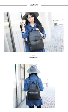 Mochila Zency-Anti-Roubo de Couro Feminina, Mochila de Grande Capacidade, Bolsa Designer de Viagem, Couro Branco, Qualidade, Elegante, A ++ na internet