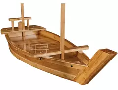 Barco do sashimi de madeira para o sushi, placa do sashimi, placa do sushi, talheres japoneses, ferramenta da cozinha, novo - comprar online