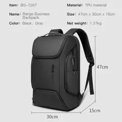 BANGE New Arrival Laptop Mochilas Multifuncional com Impermeável Grande Capacidade Trabalho Diário Mochila de Negócios Back Pack Mochila - Wolf Magazine