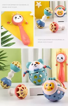 Chocalhos educativos brinquedos para bebês, mordedor sensorial recém-nascido, jogos de desenvolvimento para bebês, 0, 6, 12 meses na internet