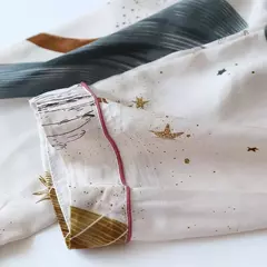 Pijama de manga comprida para senhoras, pijamas, pijamas femininos, 100% viscose, plus size, 3XL, novo para primavera e verão