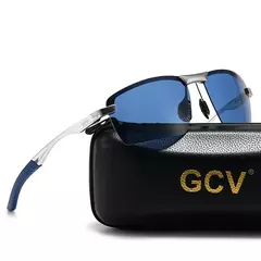 Gcv ultraleve quadro polarizado óculos de sol eyewear masculino moda estilo esportes condução pesca masculino viagem ao ar livre óculos uv na internet