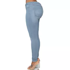Mulheres de cintura alta estiramento lápis skinny jeans, calças jeans, plus size, XS-6XL - Wolf Magazine