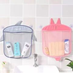 Qwz novo pato dos desenhos animados do bebê saco de malha do banheiro otário design para brinquedos de banho crianças formas animais pano areia brinquedos armazenamento net saco na internet