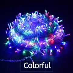 LED String Fairy Light, Luzes de Natal para festa de casamento, Luzes de férias, 8 modos, 5m, 10m, 20m, 30m, 50m, 100m - comprar online