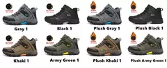 Botas de neve de couro impermeáveis masculinas, super quentes, ao ar livre, caminhadas, trabalho, sapatos de viagem, inverno, tamanho 39-47 na internet