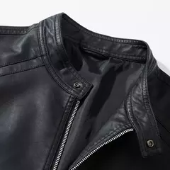 Imagem do Jaqueta de couro do falso dos homens da motocicleta 8xl jaquetas masculinas preto jaqueta de couro masculino outwear masculino do plutônio de couro dos homens casacos marca