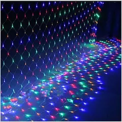 Imagem do Impermeável Net Mesh Luzes LED, Fada Cortina, Guirlanda, Exterior, Jardim, Decoração de Casamento, Festa de Natal, 3m, 6m, 12m