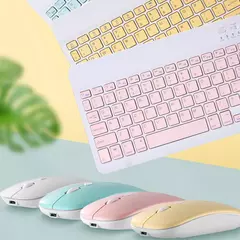 Teclado e mouse bluetooth para ipad xiaomi samsung huawei telefone tablet fino mini teclado sem fio para android ios windows - Wolf Magazine
