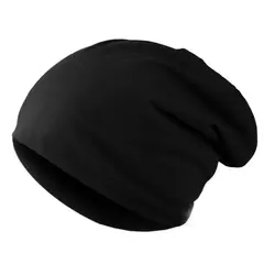 Chapéu de gorros slouchy baggy monocromático masculino, masculino, outono, primavera, hip hop, algodão macio, skullcaps, ao ar livre, à prova de vento, gorro, novo na internet