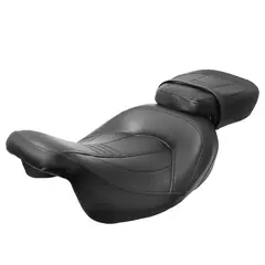 Assento de passageiro duplo para motocicleta, perfil baixo, para harley touring, cvo, street glide, road king, clássico especial 2009-2023 2022 na internet