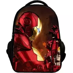 Bolsa Escolar Marvel Super Heroes para Crianças, Mochilas Homem de Ferro, Mochila 3D Anime, Bolsa de Viagem Infantil, Meninos, Escola Primária, Novo