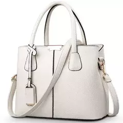 Bolsas de couro PU para mulheres, sacola grande para senhoras, bolsas de ombro q - loja online