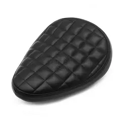 Motocicleta Retro Black Leather Solo Seat, Saddle Seat para Harley Custom Chopper Bobber - Wolf Magazine