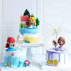 Imagem do 6 estilo Q Posket princesas figura Brinquedos Bonecas Tiana Branca de Neve Rapunzel Ariel Cinderela Belle Sereia Figuras de PVC brinquedos