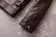 AYUNSUE-Jaqueta de couro real para homens, couro genuíno, roupas masculinas, casaco de outono, roupas na internet