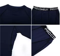 Imagem do Conjunto de Roupa Interior de Compressão Térmica Masculina, Roupa de Treino Apertada, Treino, Corrida, Fitness, Desporto, Ginásio, Roupa Desportiva