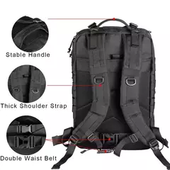 Mochila de Nylon impermeável, sacos ao ar livre, mochilas esportivas táticas, camping, caminhadas, trekking, pesca, caça, 30L, 50L, 1000D