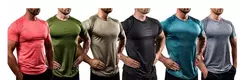 Imagem do Treino de secagem rápida masculino com camisetas, camisas esportivas masculinas, tops de compressão, roupas de ginástica respirável, corredor, 2021