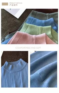 Blusa de malha elástica feminina, Tops femininos, roupa casual, sem mangas, monocromática, moda coreana, primavera, verão, novo, 8623 50 - comprar online
