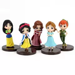Q Posket Princesa Figura Brinquedos, Bonecas Modelo PVC, Rainha da Beleza, 9Pcs, 7cm - comprar online