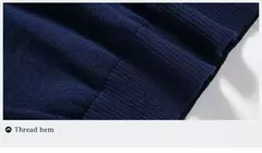 Suéter de algodão masculino manga longa pulôveres outwear masculino gola v blusas da moda de marca solto fit roupas de tricô estilo coreano na internet